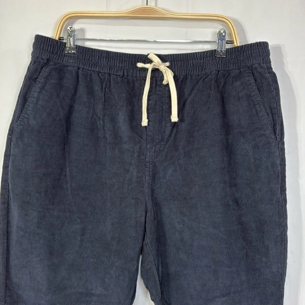 🧦NWT J.Crew, dark navy blue penwale elastic waist corduroy joggers: